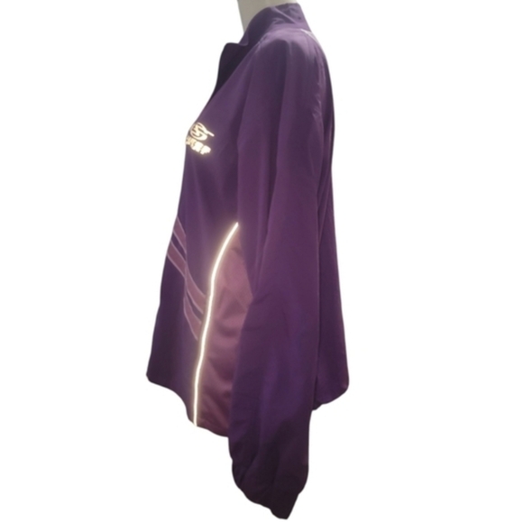Guess Sport Purple “Love Potion” Reflective Tracksuit Set Jacket Pants Small nwt - Picture 6 of 10